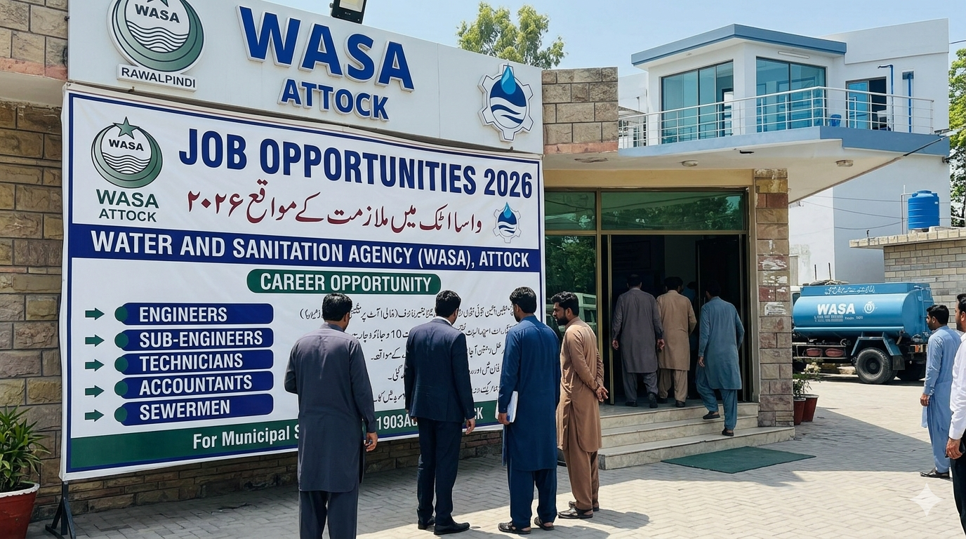 Job At Water And Sanitation Agency WASA Attock In 2026