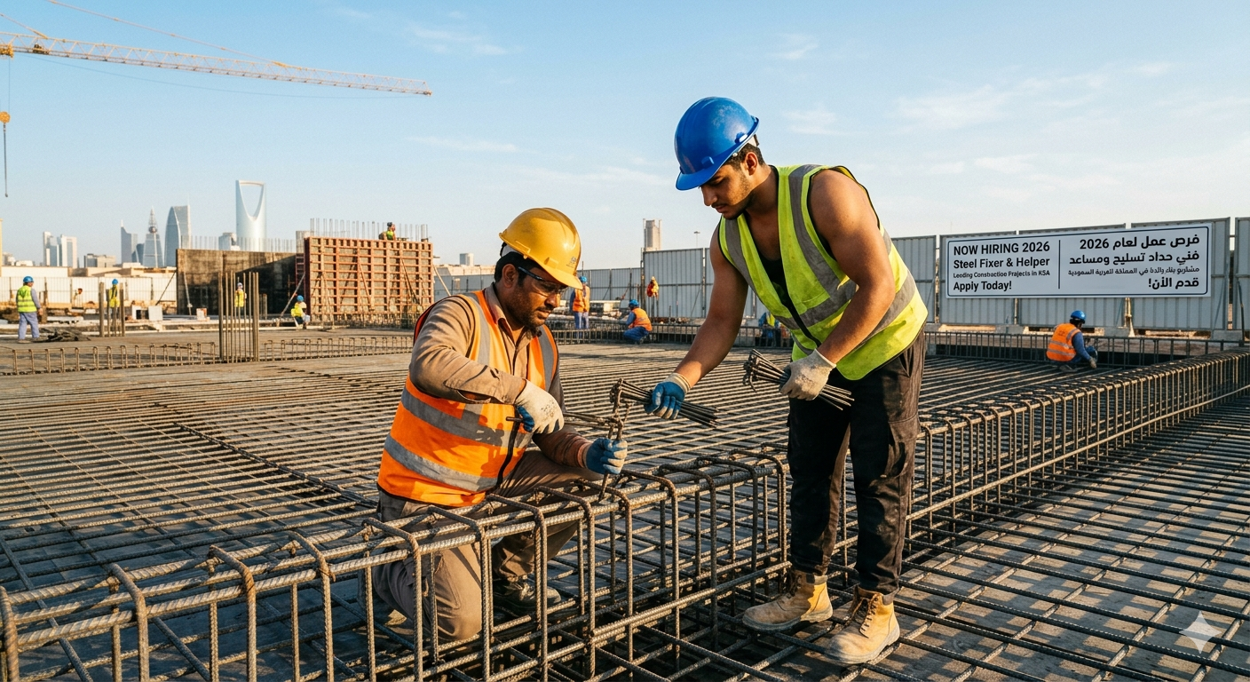 Job at Steel Fixer & Helper 2026 In Saudi Arabia