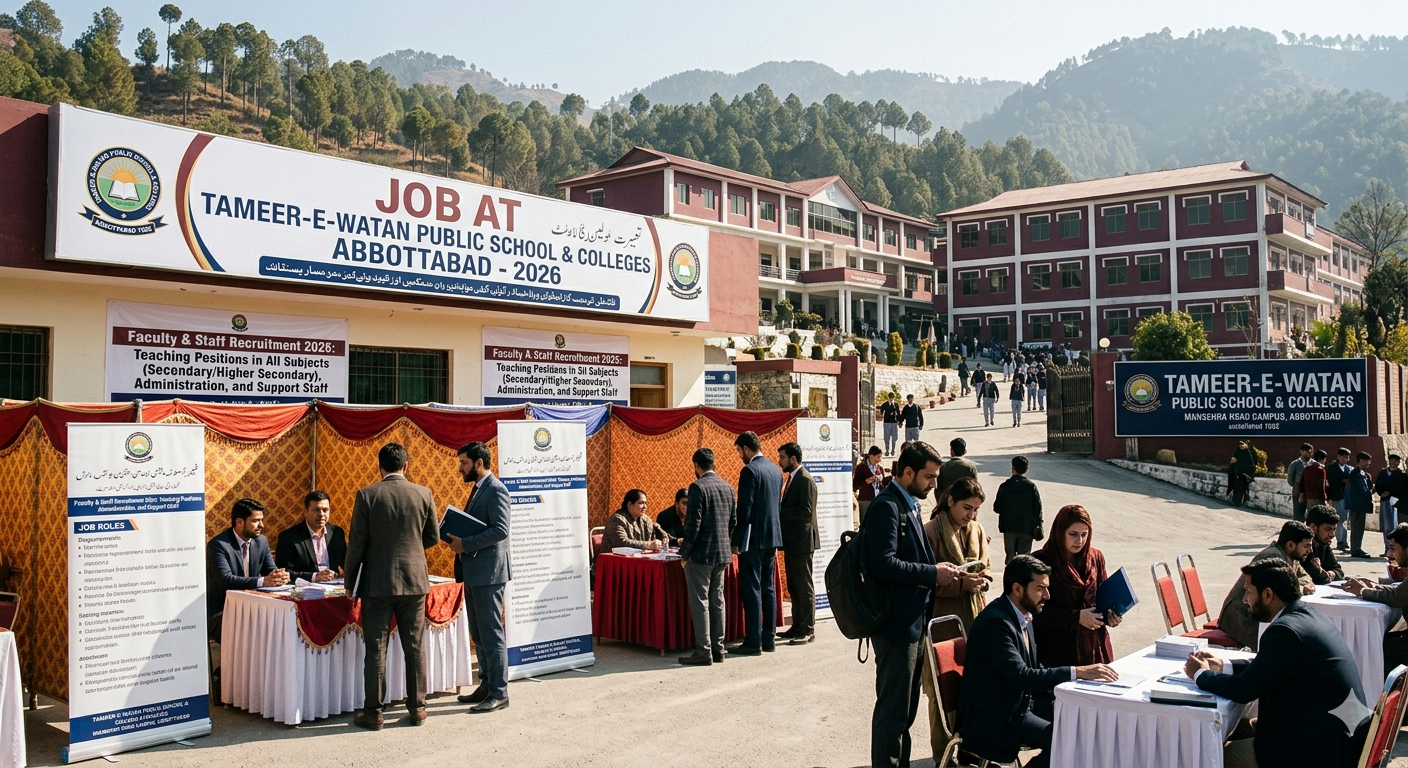 Job At Tameer E Watan Public School & Colleges Abbottabad In 2026