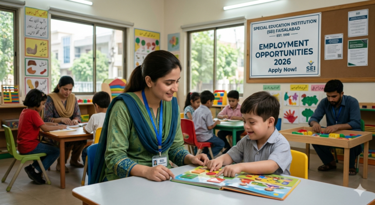 Job At Special Education Institution SEI Faisalabad In 2026