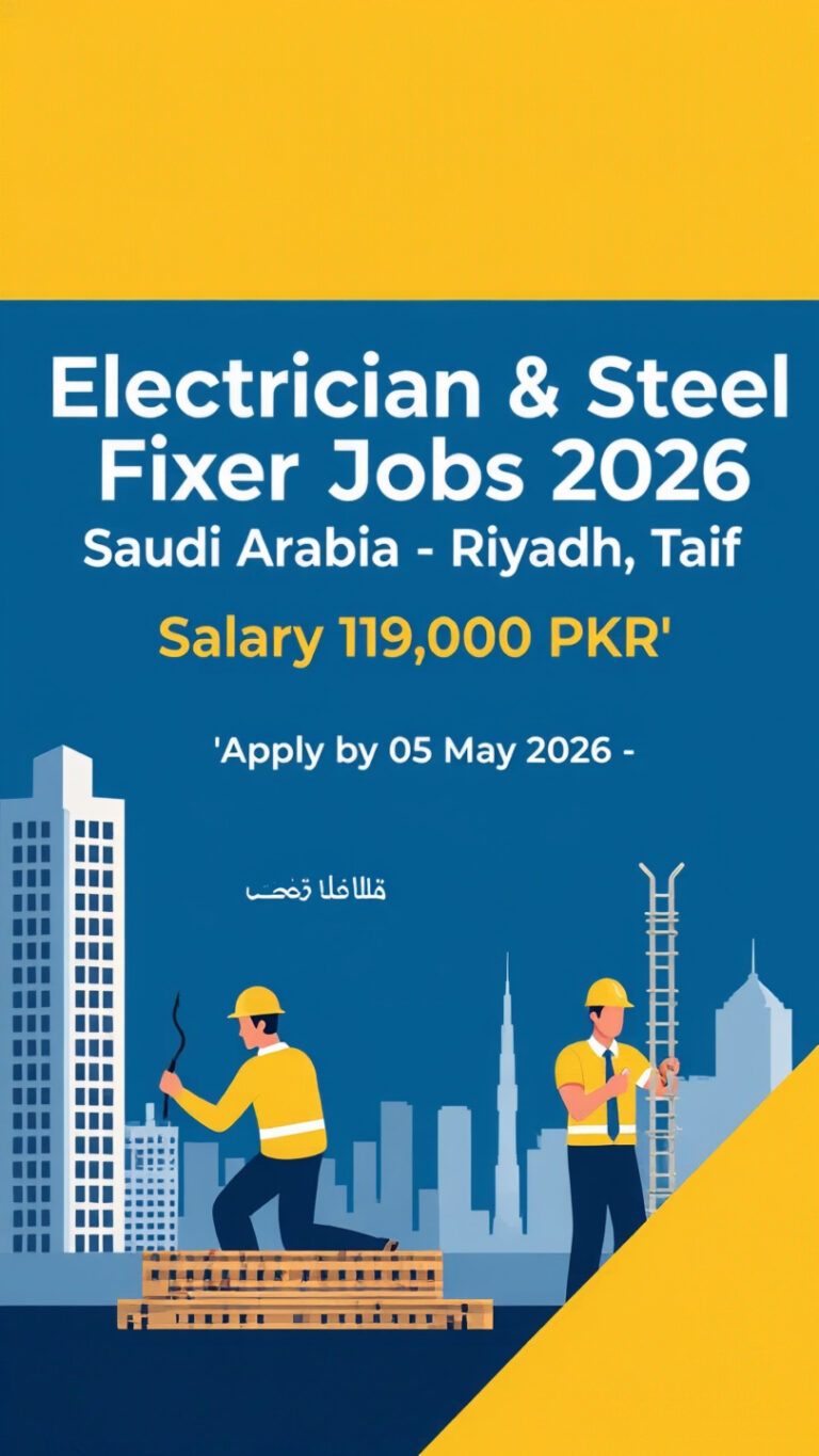 Job At Electrician & Steel Fixer 2026 In Saudi Arabia