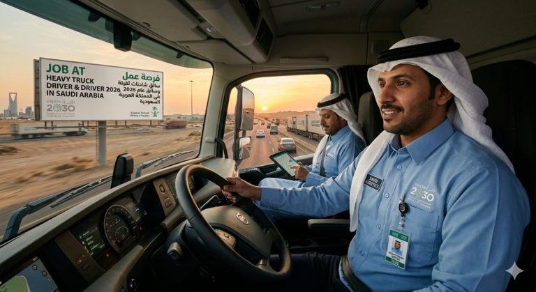 Job At Heavy Truck Driver & Driver 2026 In Saudi Arabia