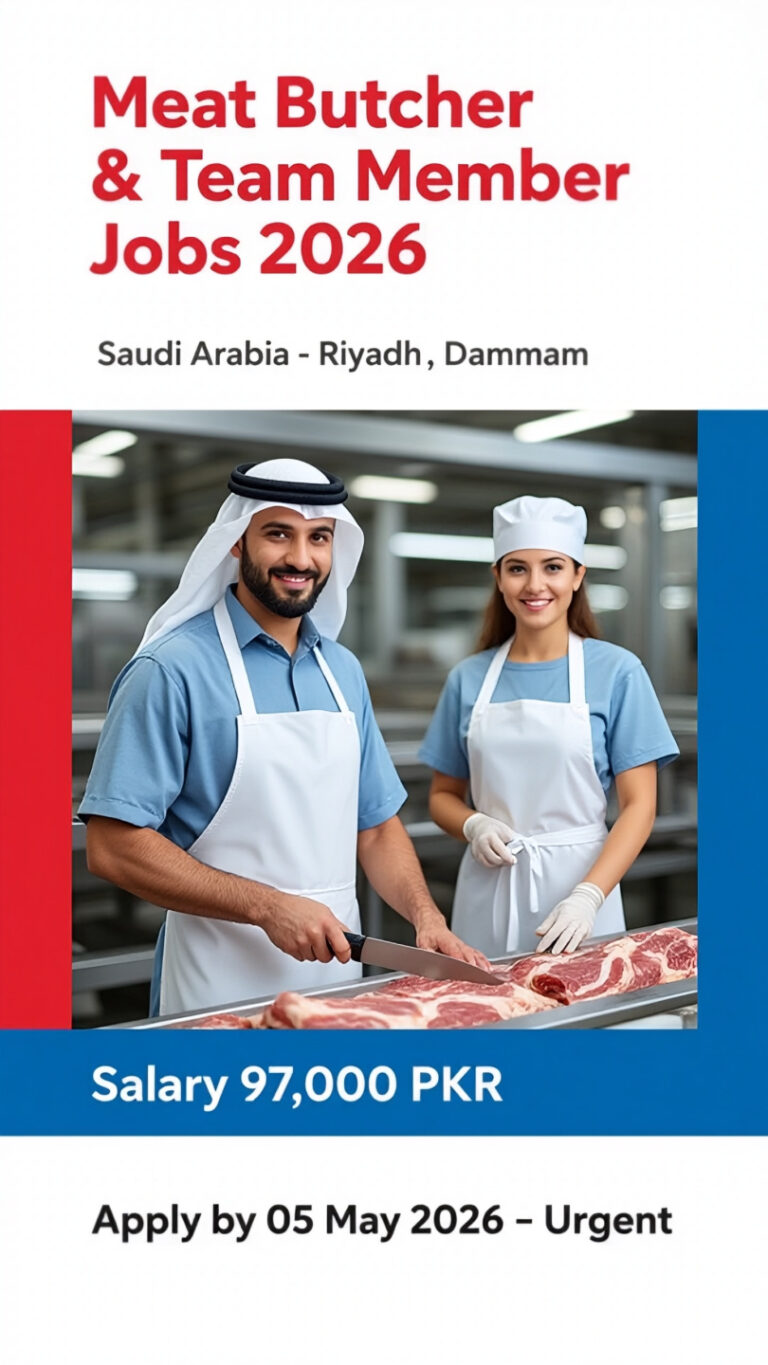 Job At Meat Butcher & Team Member 2026 In Saudi Arabia