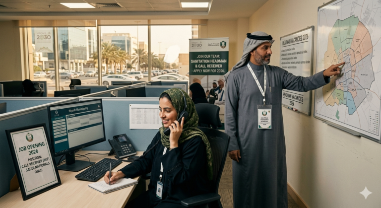 Job At Sanitation Headman & Call Receiver  2026 In Saudi Arabia