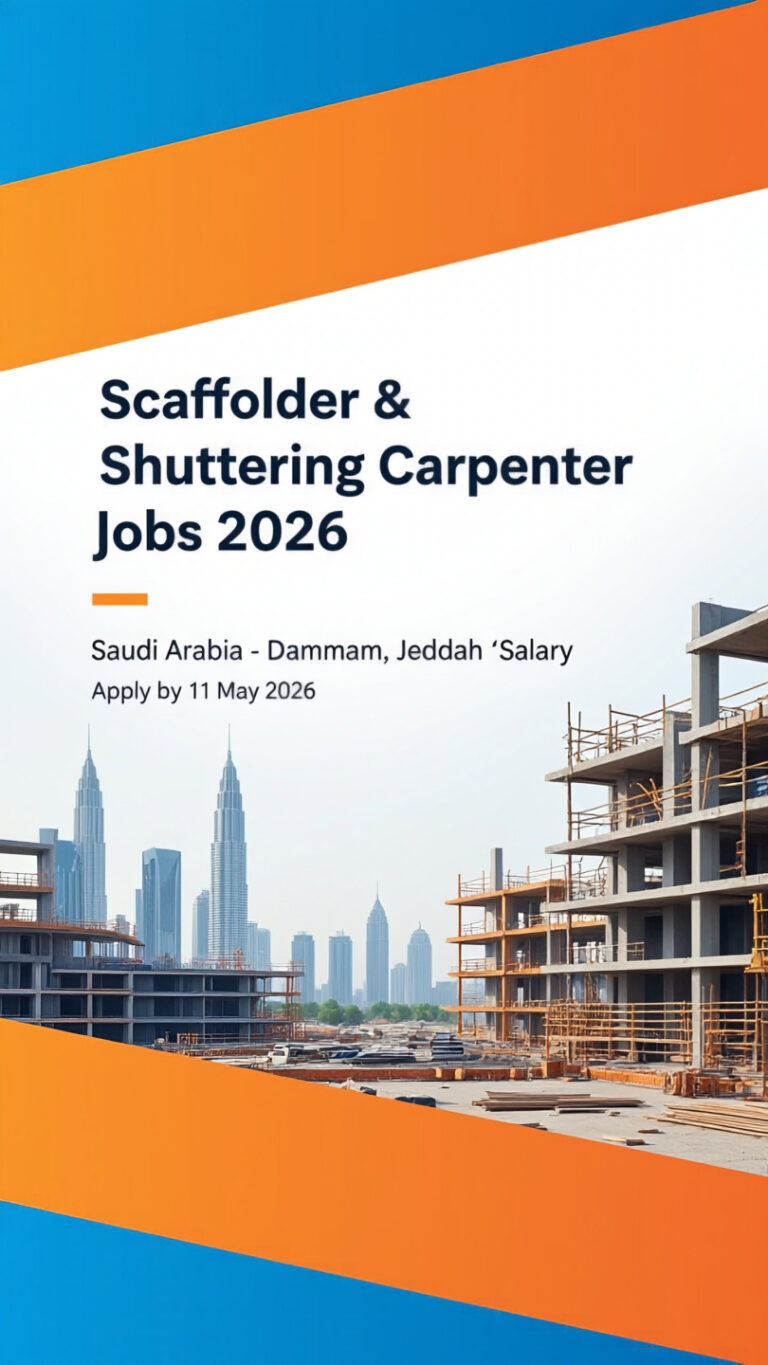 Job At Scaffolder & Shuttering Carpenter 2026 In Saudi Arabia