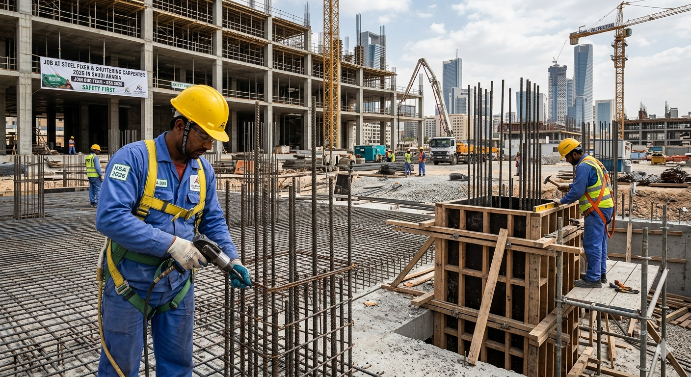 Job At Steel Fixer & Shuttering Carpenter 2026 In Saudi Arabia