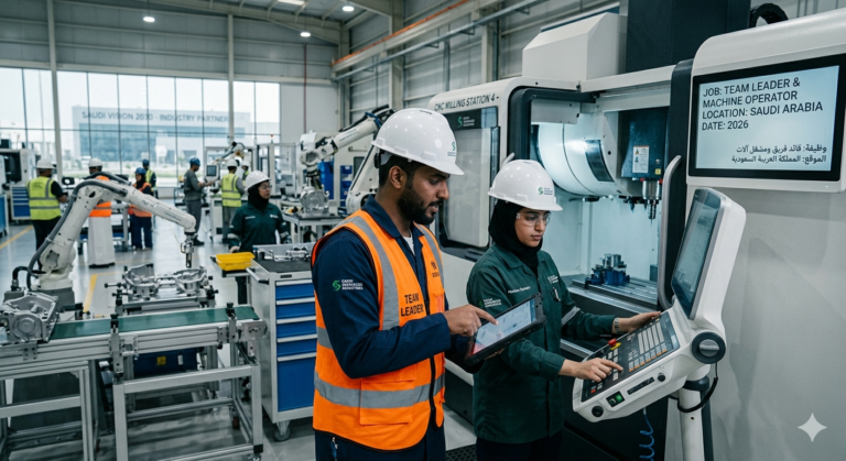 Job at Team Leader & Machine Operator 2026 In Saudi Arabia